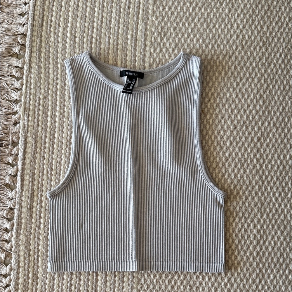 New Forever 21 Crop Ribbed Tank